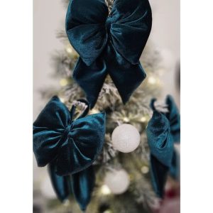 plišane mašne za bor zelene